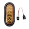 Truck-Lite 60 Series, Sequential Arrow, Led, Yellow Oval, 25 Diode, Auxiliary Turn Signal, Black Grommet 60080Y - alternate 3
